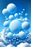 Placeholder: Islamic jQuery, made of small bubbles, in a cartoon style, above the pure blue and white clouds 8k resolution