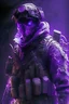 Placeholder: Ghost call of duty Excessive details are extremely accurate, My imagination is complicated.Glowing purple clothes