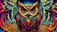 Placeholder: Optical Illusion Of An Owl || psychedelic surrealism in the styles of By M.C. Escher and Patrick Arrasmith and Edward Wadsworth, expansive, imperial colors, cinematic, sharp focus, epic masterpiece