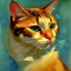 Placeholder: Portrait of a cat by Van Gogh