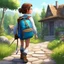 Placeholder: Clara, the free sprite, walks with two backpacks - one on her back and one on her front. Too much for just moving from one house to another or going on vacation to camp. The uncertainty adds to the allure. Is she on the run, seeking new adventures, or simply exploring the unknown? The ambiguity makes her intriguing. With style, I imagine Clara navigating through mystical landscapes, her packs full of secrets and dreams. The weight she carries mirrors the burdens and wonders of her journey. In he