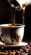 Placeholder: Mocha coffee drips from everywhere and all I see is mocha coffee