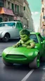 Placeholder: Baby Hulk as la voiture surreal 8K image