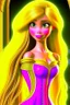 Placeholder: Princess Rapunzel is very beautiful, with a symmetrical, luminous face and beautiful hair