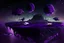 Placeholder: Floating Islands, Dark Purple and Black Night Sky, Stars, Space, Distant Alien Planets, Numerious Islands, Dead Grass,