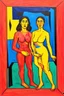 Placeholder: Maniacs in the Fourth Dimension; in the style of Henri Matisse.
