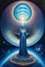Placeholder: the ascension through spheres; surreal optical art