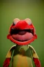 Placeholder: Waist up muppet Portrait, Nicolás maduro muppet doll, mustache, photo studio, red background, unreal engine 5, concept art, art station, ray tracing, lumen lighting, ultra detail, volumetric lighting, 3d.