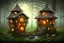 Placeholder: mushroom house with windows in a forest