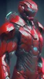 Placeholder: High Tech cyber armor red