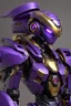 Placeholder: Sci-Fi, Humanoid Combat Robot Purple and Golden, Space, Magic