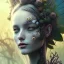 Placeholder: Portrait of beautiful girl, plant, metal, feathers, Dryad, fae, sidhe, ominous, nature, plants, wildflower, facepaint, dnd character portrait, intricate, oil on canvas, masterpiece, expert, insanely detailed, 4k resolution, retroanime style, cute big circular reflective eyes, cinematic smooth, intricate detail , soft smooth lighting, soft pastel colors, painted Renaissance style,bokeh, 800mm lens