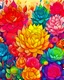 Placeholder: A detailed illustration of flowers, intricated details, t shirt design, seamless patterns, abstract design, rainbow colors, pastel tetradic colors, roses, variety of colorful flowers, 3D vector art, beautiful and quirky, fantasy art, light background, modern art, watercolor effect, bokeh, Adobe Illustrator, hand-drawn, digital painting, low-poly, soft lighting, isometric style, modern aesthetic, focused on the character, 4K resolution, photorealistic rendering