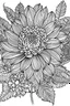 Placeholder: beautiful bellflowr with details,without defects, floral, coloring book, vector, white background, outline