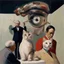 Placeholder: UN conference,a cat and human flesh-like surgical instruments and universe-like a pigeon and neuralink, surrealism,minimalism,Painting By Adrian Ghenie, Rene Magritte, Salvador Dali, Lucian Freud