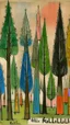 Placeholder: Trees with small towers and fairies painted Paul Klee