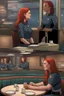 Placeholder: [Starfleet Lieutenant Lisa Neeley] As she settled into a booth at the cozy diner, Summer's initial apprehension slowly gave way to a growing sense of trust. Summer, a streetwise redhead girl who had learned to navigate her environment through resilience and toughness, found herself starting to let her guard down.