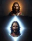 Placeholder: "Jesus, mysterious Kenku male, bird, full-scale head and shoulders portrait, 8k resolution concept art portrait by Greg Rutkowski, Artgerm, WLOP, Alphonse Mucha dynamic lighting hyperdetailed intricately detailed Splash art trending on Artstation triadic colors Unreal Engine 5 volumetric lighting Splash art fantasy"