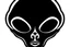 Placeholder: alien head clip art stencil