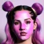 Placeholder: Rosalía artist, marble mask, pink eyeliner, pigtails hair, gold, pink, geisha, led lights, fog, rain, latex, vibrant color, highly detailed, art stations, concept art, smooth, unreal engine 5, god rays, ray tracing, RTX, lumen lighting, ultra detail, volumetric lighting, 3d, finely drawn, high definition, high resolution.