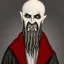 Placeholder: Nosferatu with tentacle beard grey skin and vampire fangs as a Russian Orthodox