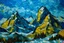 Placeholder: snowy mountains, van gogh style