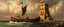 Placeholder: master oil painting by Rembrandt, a boat that looks like the ark and the tower of babel