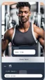 Placeholder: gym profile card and picture of person