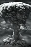 Placeholder: Hiroshima bomb, line arts, manga style