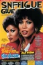 Placeholder: SNIFFIN’ GLUE magazine high res photo cover by Jack Hill: special issue #62 (May 1995) on blaxploitation movies, guest star: Pam Grier as Coffy in action [a lot of writing and table of content issues like indie magazines]
