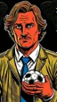 Placeholder: Diego Forlan Football soccer player posing. Dark detective comic watchmen 1940. Paranormal.