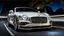 Placeholder: A sleek white shiny (((bentley porsche combination))), its contours and details perfectly captured in a (((cinematic view))), zipping along a winding road under a beautiful blue black night sky