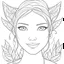 Placeholder: realistic human FAIRY, adult, face view, cute, smile, beautiful, full view, realistic, coloring page, only draw lines, coloring book, clean line art, wildlife-inspired, kid style, –no sketch, color, –ar 3:4, white background, minimalistic black lines, 8k, minimal black color, low level black colors, coloring page, use pure black and white colors, avoid thick black colors, thin black line art, avoid colors, perfect shape, perfect clear lines, clear edges,