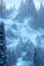 Placeholder:  paysage de lac de montagne glacé très détaillé, Chateau féerique, illustration, éclairage cinématographique, 4k, 8k, rendu octane, art conceptuel numérique, tendance sur artstation, pinterest, éclairage ambiant extrêmement détaillé.