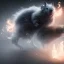 Placeholder: All Black Feild mouse, white smoke, dark, high definition, ultra 8 k, volumetric lighting, blue fire, fog