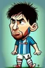 Placeholder: Lionel Messi Footballer cartoon 2d