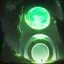 Placeholder: Giant portal glowing green in the centre by Greg Rutkowski