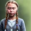 Placeholder: portrait Greta Thunberg noose peicing