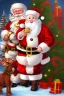 Placeholder: santa claus with rudolf