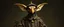 Placeholder: amish space alien gremlin hen dressed in amish outfit, painted by Rembrandt, Escher and Giger