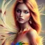 Placeholder: beautiful women with colorful feathers