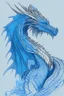 Placeholder: Line art of a blue dragon