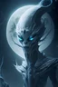 Placeholder: Moon ancient ghost alien,highly detailed, artstation, sharp focus