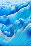 Placeholder: background of a waves, illustration,line art vibrant blue colours