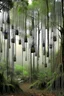 Placeholder: floating trees, roots exposed, mist everywhere, forest, branches become fractals. windchime