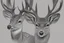 Placeholder: Step 1 in drawing a deer: Start by drawing oval shapes for the deer’s body and head. Make sure the ovals slightly overlap.