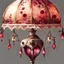 Placeholder: watercolor drawing gothic maroon table lamp with flowers, rubies and lace, on a white background, Trending on Artstation, {creative commons}, fanart, AIart, {Woolitize}, by Charlie Bowater, Illustration, Color Grading, Filmic, Nikon D750, Brenizer Method, Side-View, Perspective, Depth of Field, Field of View, F/2.8, Lens Flare, Tonal Colors, 8K, Full-HD, ProPhoto RGB, Perfectionism, Rim Li