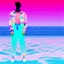 Placeholder: Vaporwave pool person