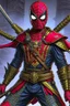 Placeholder: Spider-Man as a futuristic samurai