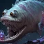 Placeholder: fluid ink angler fish creature, unreal engine 5, 8k resolution, photorealistic, ultra detailed